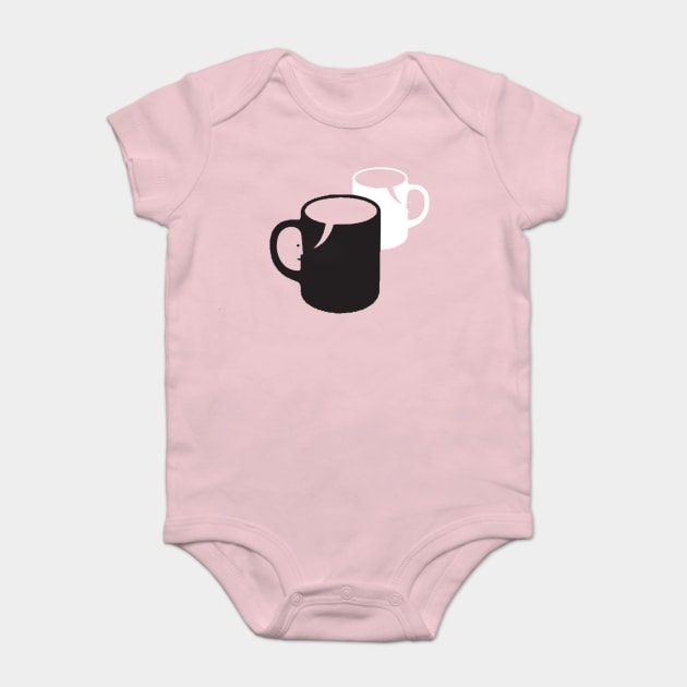 cups & faces Baby Bodysuit by unremarkable